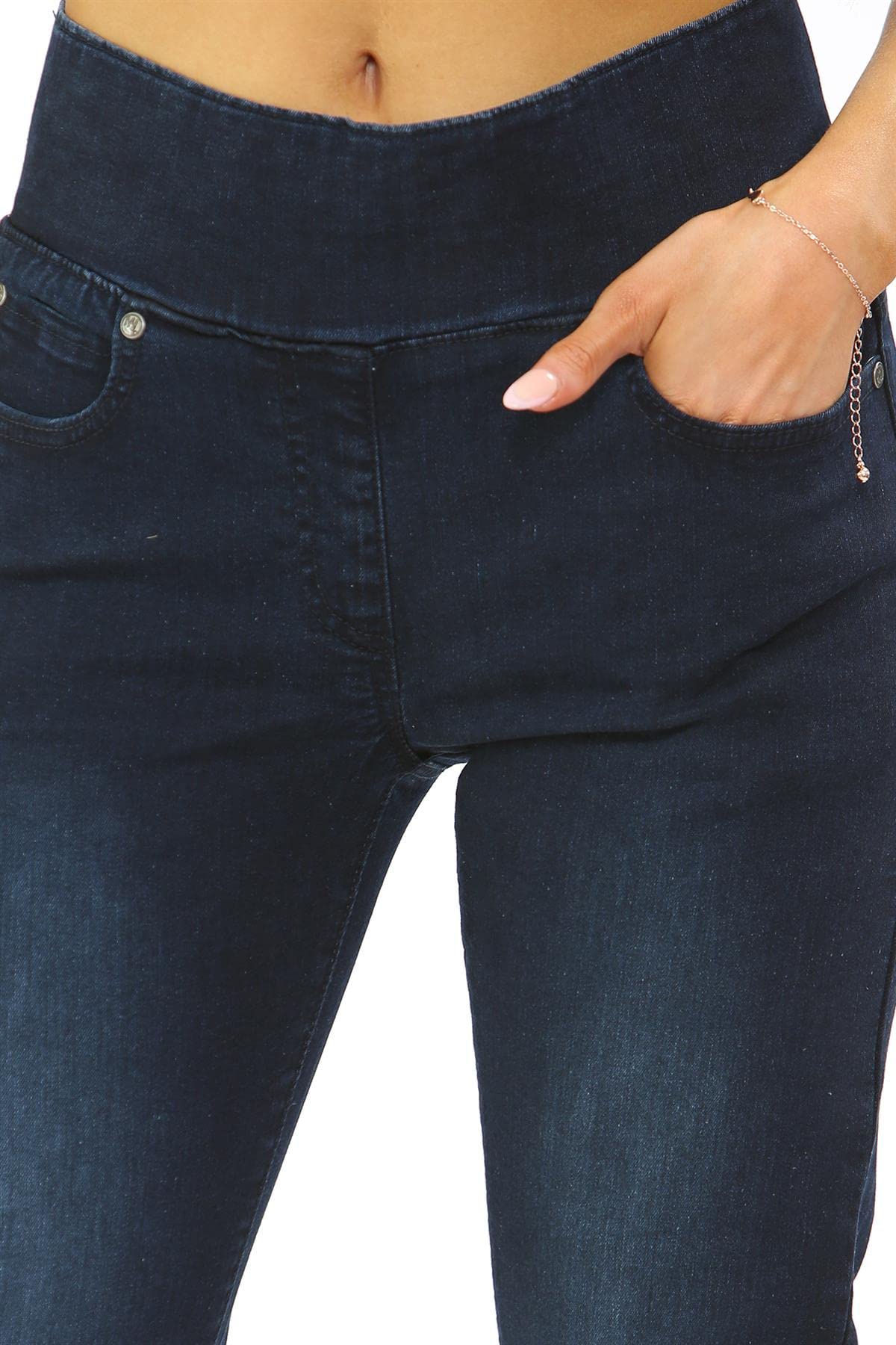 MYT Women's High Waist Stretch Jeans - Tummy Control Denim Jeggings for Everyday Comfort