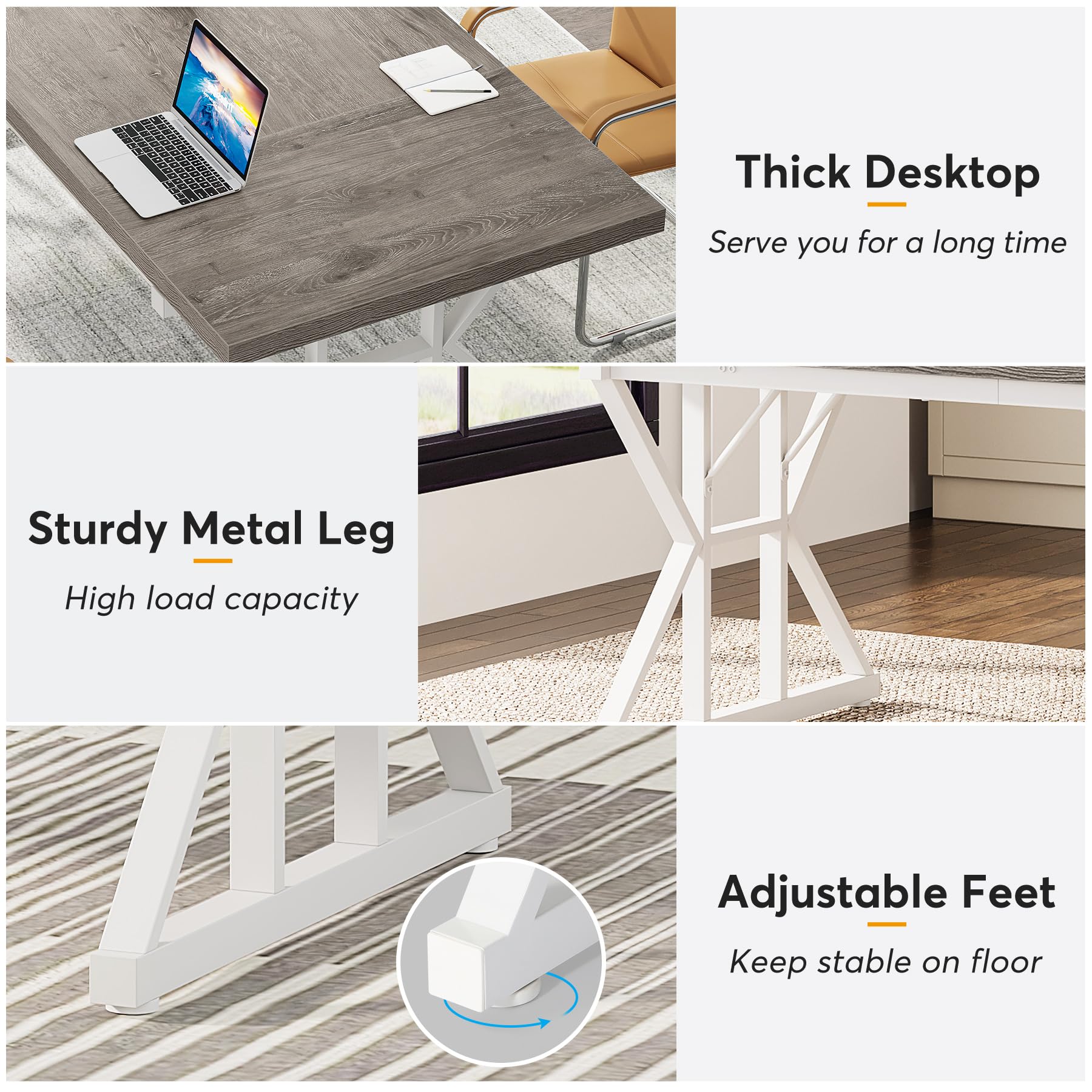 Tribesigns 6FT Conference Table - 70.86