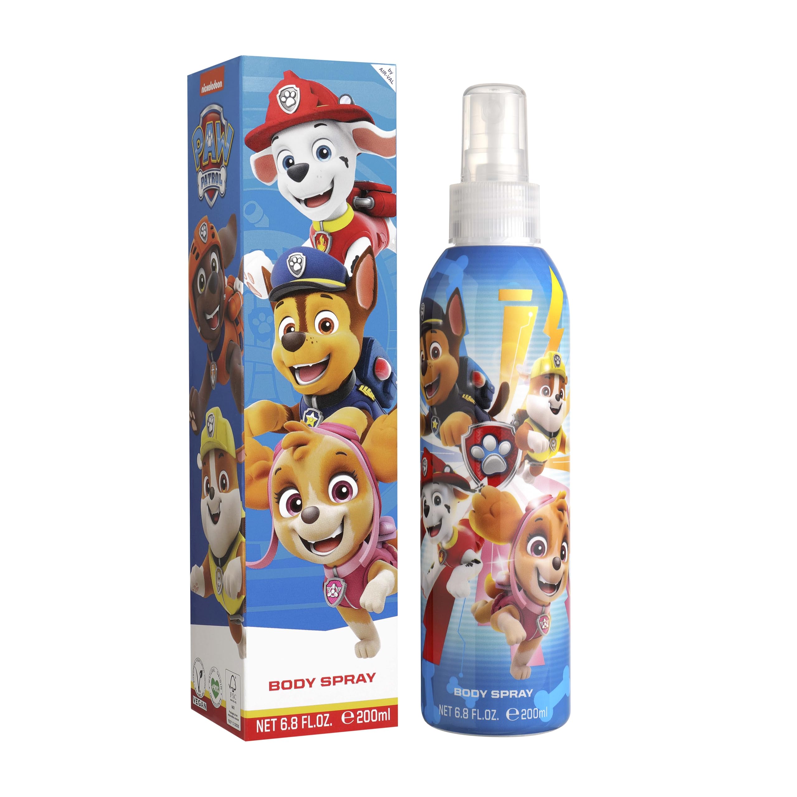 PAW PATROL Kids Body Spray for Boys & Girls - 200ml (6.7 oz) | Light & Fresh Scent | Perfect for School, Playtime & Daily Use