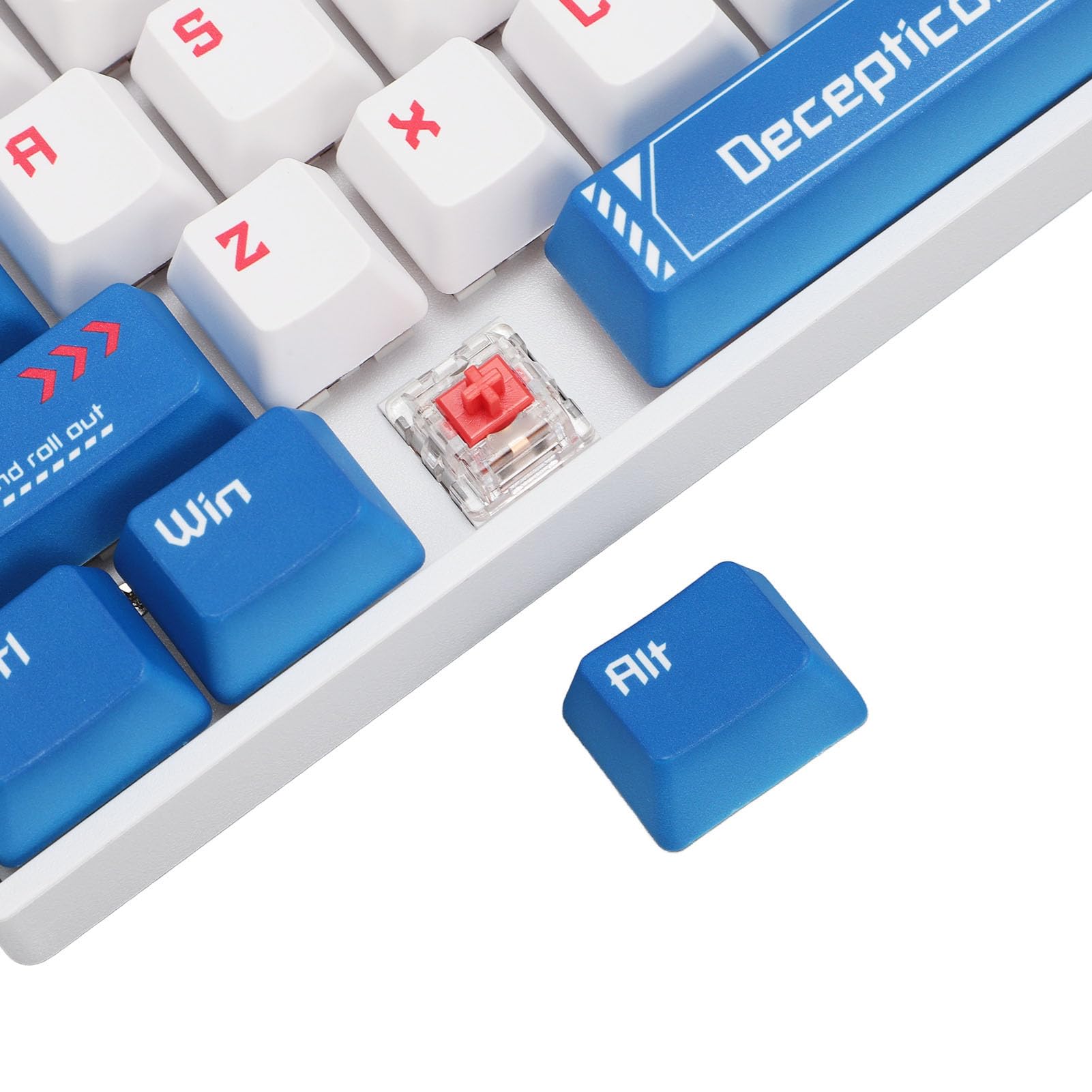 Elprico 60% Mechanical Gaming Keyboard with Red Switch - 68 Key RGB Backlit, Wireless 2.4G & Bluetooth 3-Mode for PC - Perfect for Esports, Office Work & Compact Gaming Setup
