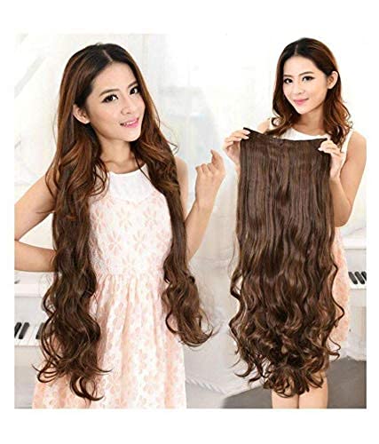 PRAVRAJYA Women's Full Head Synthetic Wig - Natural Looking Hair for Cosplay, Costume Parties & Birthday Events (4Brown) | Perfect for Halloween, Themed Parties & Daily Fashion