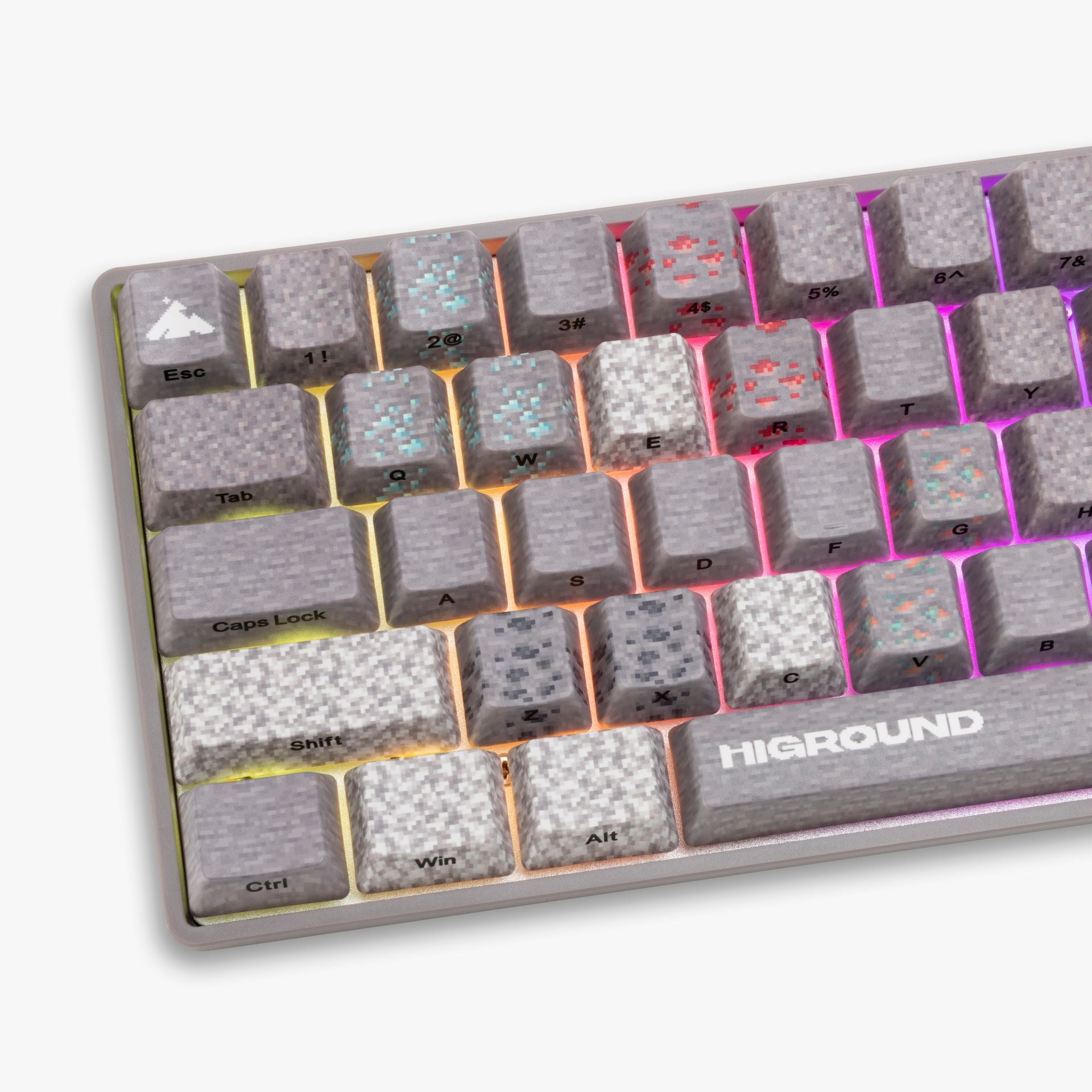 HG x Minecraft Basecamp 65HE Mechanical Gaming Keyboard - Custom RGB Backlit, Hot-Swappable Switches for PC Gamers | Perfect for Minecraft Gaming, Coding & Office Work