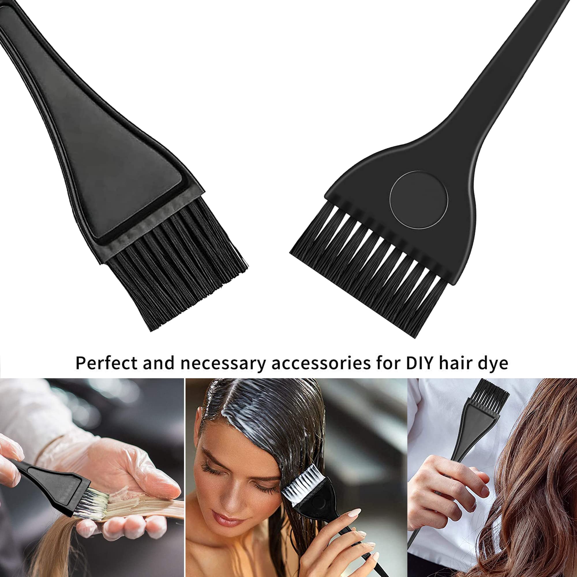 Rodzina 2-Piece Hair Coloring Brush Set - Professional DIY Hair Dye Tools for Salon & Home Use | Perfect for Highlights, Root Touch-Ups & All-Over Color Application