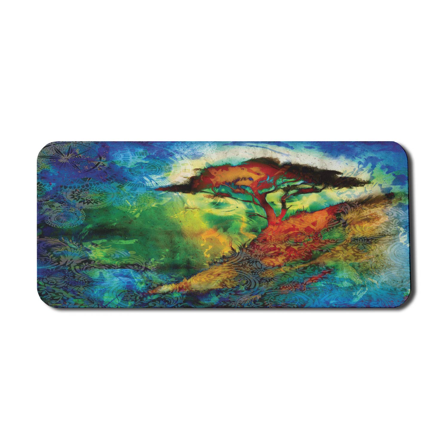 Ambesonne Bohemian Computer Mouse Pad - Extra Large 35