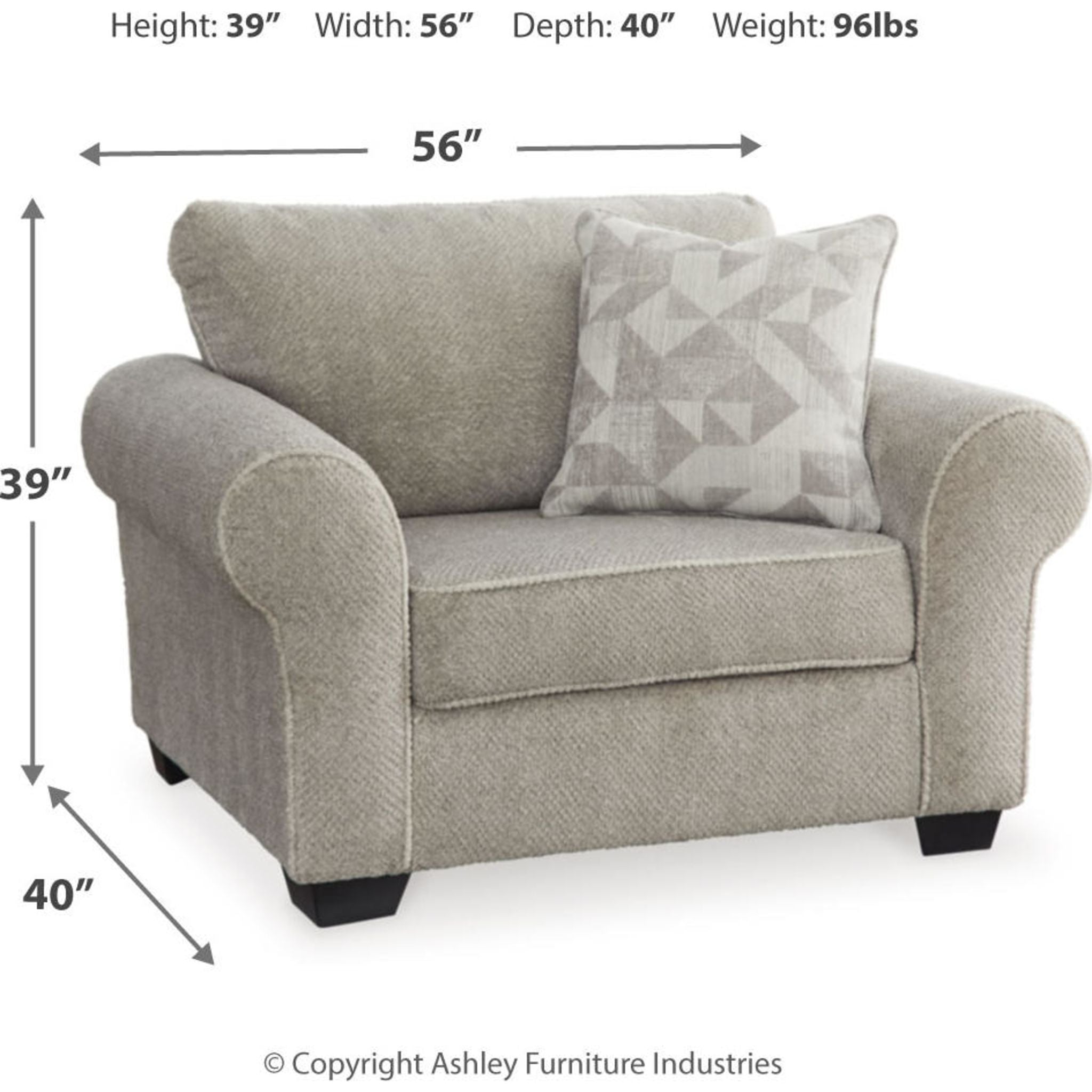 Discota Exclusive Chair & a Half - Oversized Comfortable Lounge Chair for Living Room, Bedroom, or Office - Perfect for Relaxing, Reading, and Lounging