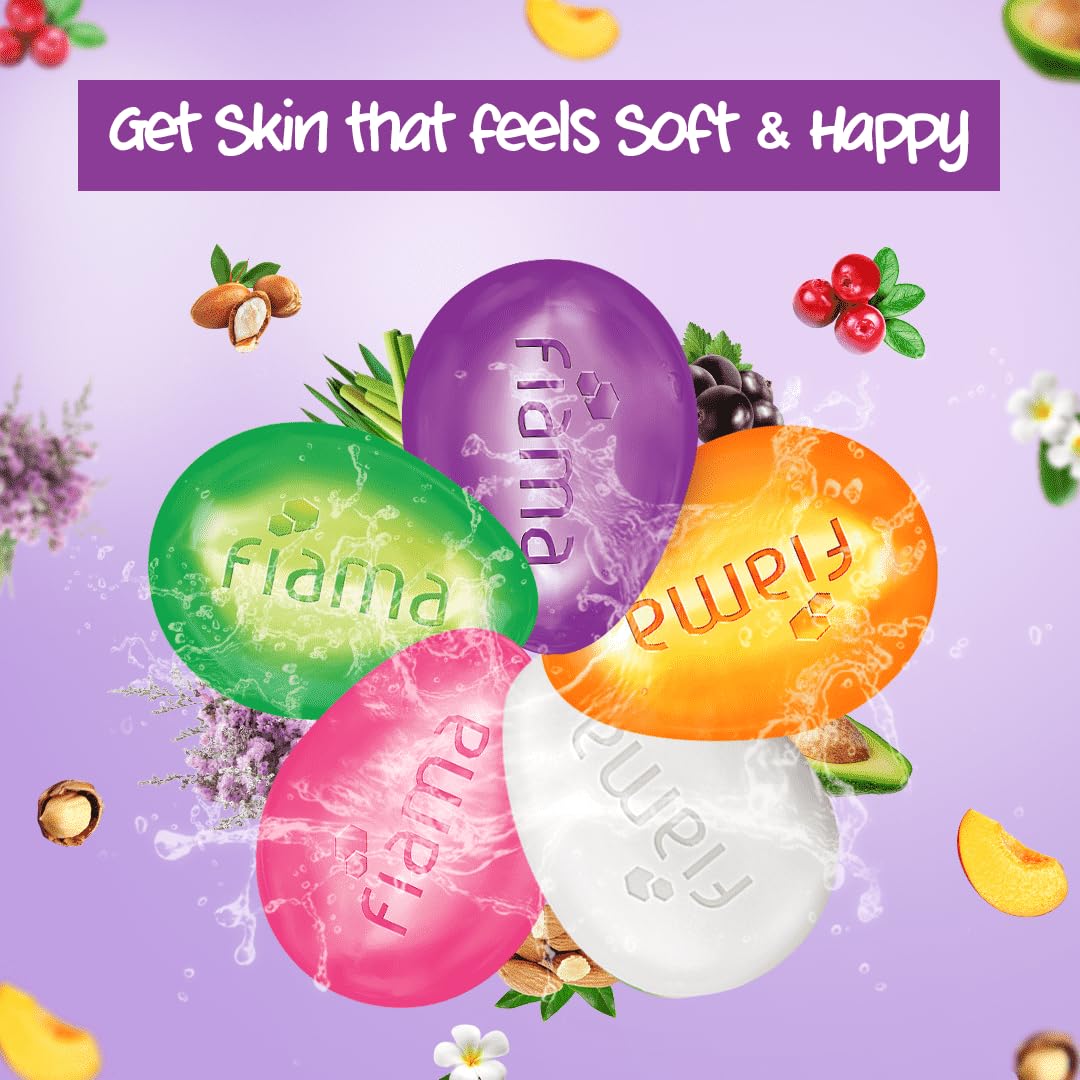 Fiama Gel Bar Celebration Pack - 5 Unique Scented Gel Bars (125g Each) | Buy 4 Get 1 Free | Perfect for Home Fragrance, Gifts & Party Decorations