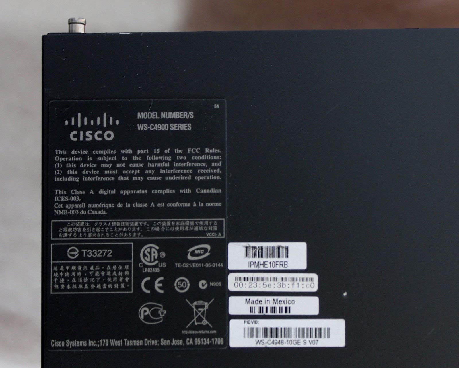 Refurbished Cisco Catalyst WS-C4948-10GE 48-Port Gigabit Ethernet Switch | High-Speed Network Switch for Data Centers, Offices & Enterprise Networks | Reliable Renewed Networking Equipment for Seamless Connectivity