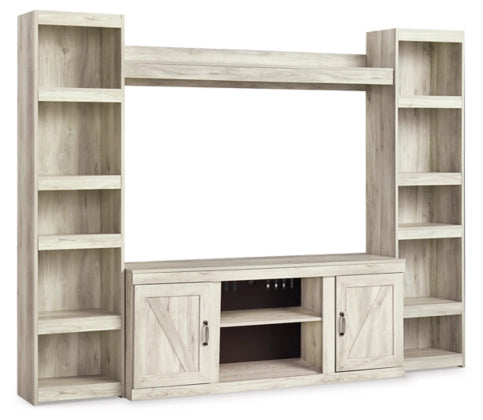 Bellaby 4-Piece TV Stand Entertainment Center Set with Storage Shelves - Perfect for Living Room, Home Theater & Media Organization
