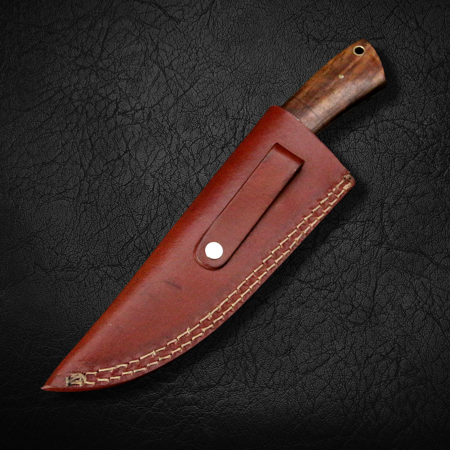 Premium Damascus Steel Hunting Knife - Handcrafted Outdoor Survival Knife for Camping, Hunting & Bushcraft - Razor Sharp Blade with Ergonomic Handle - Perfect Gift for Outdoorsmen
