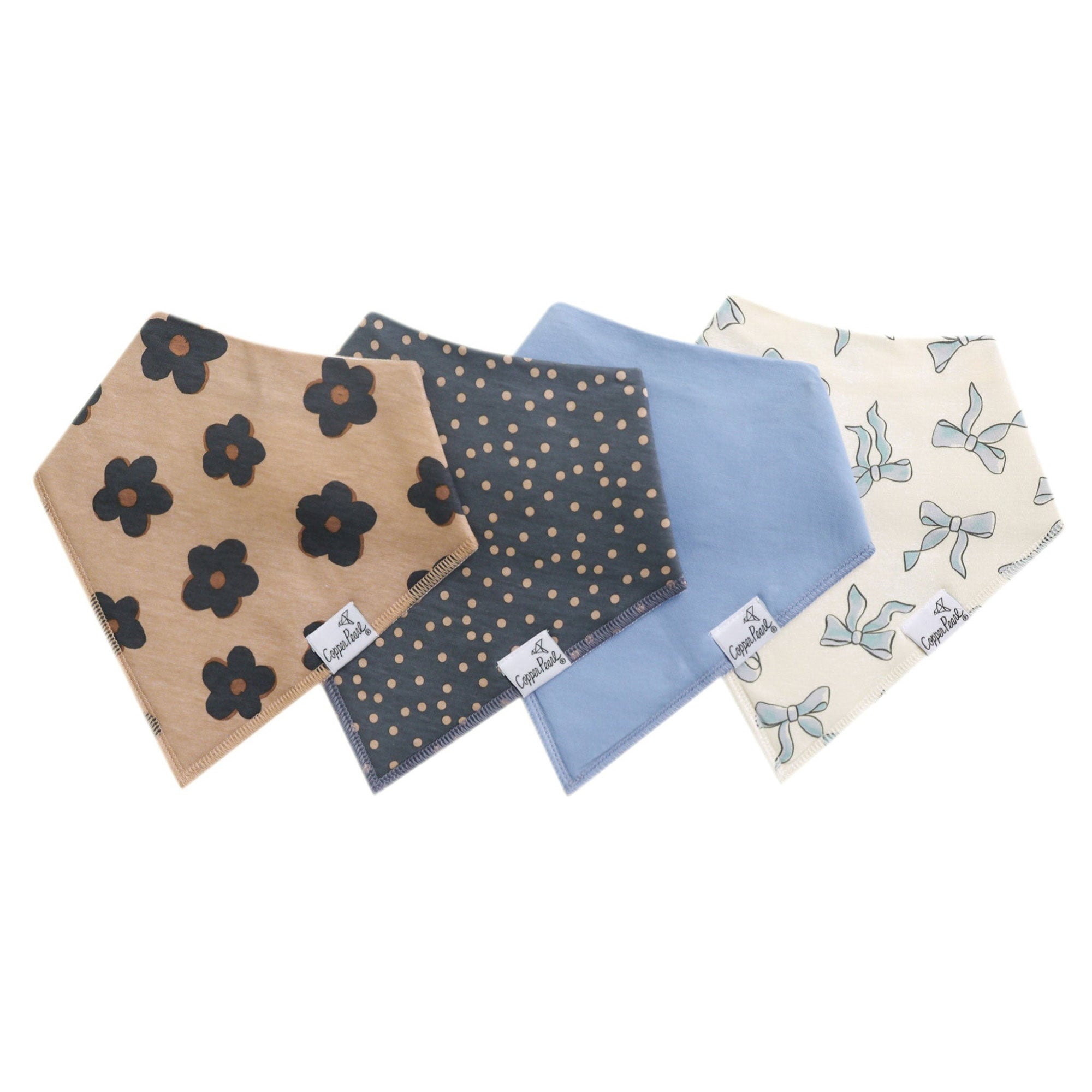 Soft Organic Cotton Baby Bandana Bibs - 3 Pack Drool Bibs for Newborns & Infants - Cute & Absorbent for Feeding, Teething, and Everyday Use