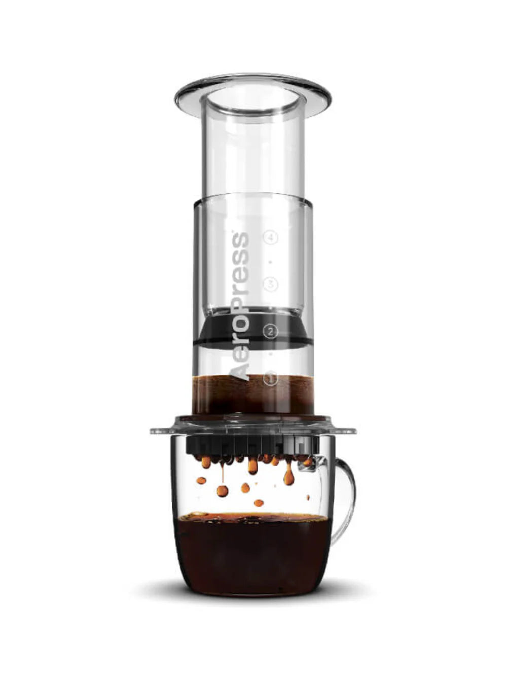 AeroPress Clear Coffee Maker – Portable Espresso & Coffee Brewing System for Travel, Camping & Home Use – BPA-Free & Easy to Clean