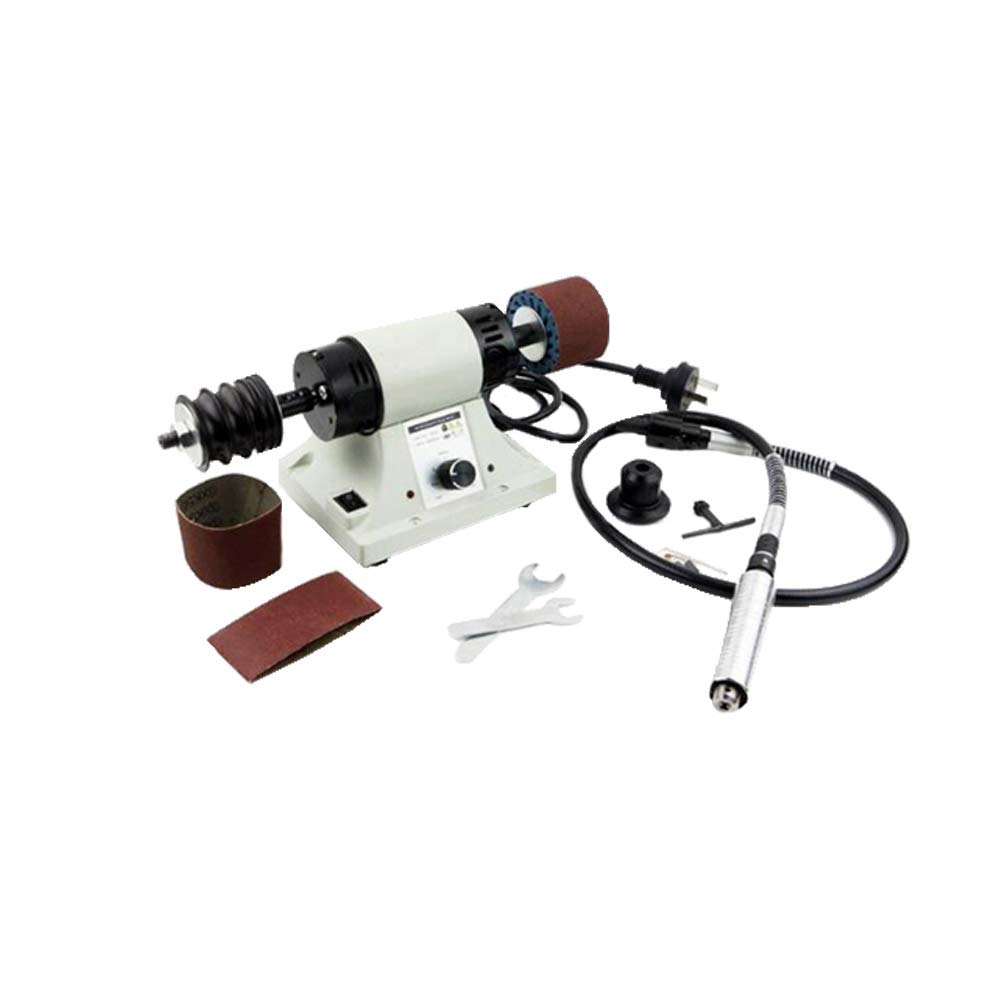 Professional Leather Polishing Burnishing Machine - 110V 0-8000RPM Edge Grinder with Flexible Shaft Handle for Leathercraft, Shoe Repair & DIY Projects - Perfect for Leather Edge Finishing, Smoothing & Shining