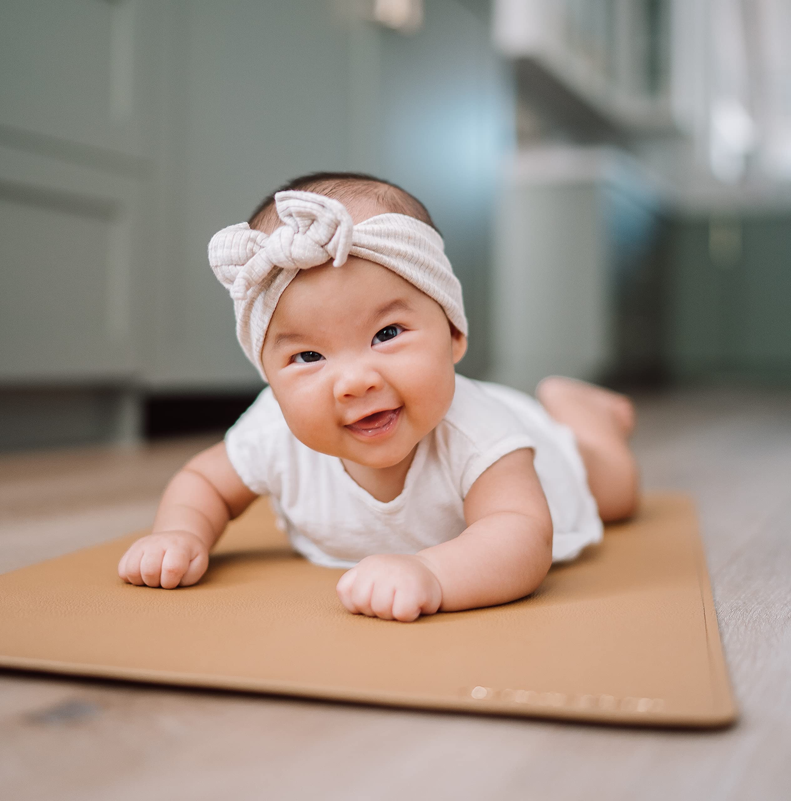 Organic Vegan Leather Baby Changing Mat - 16