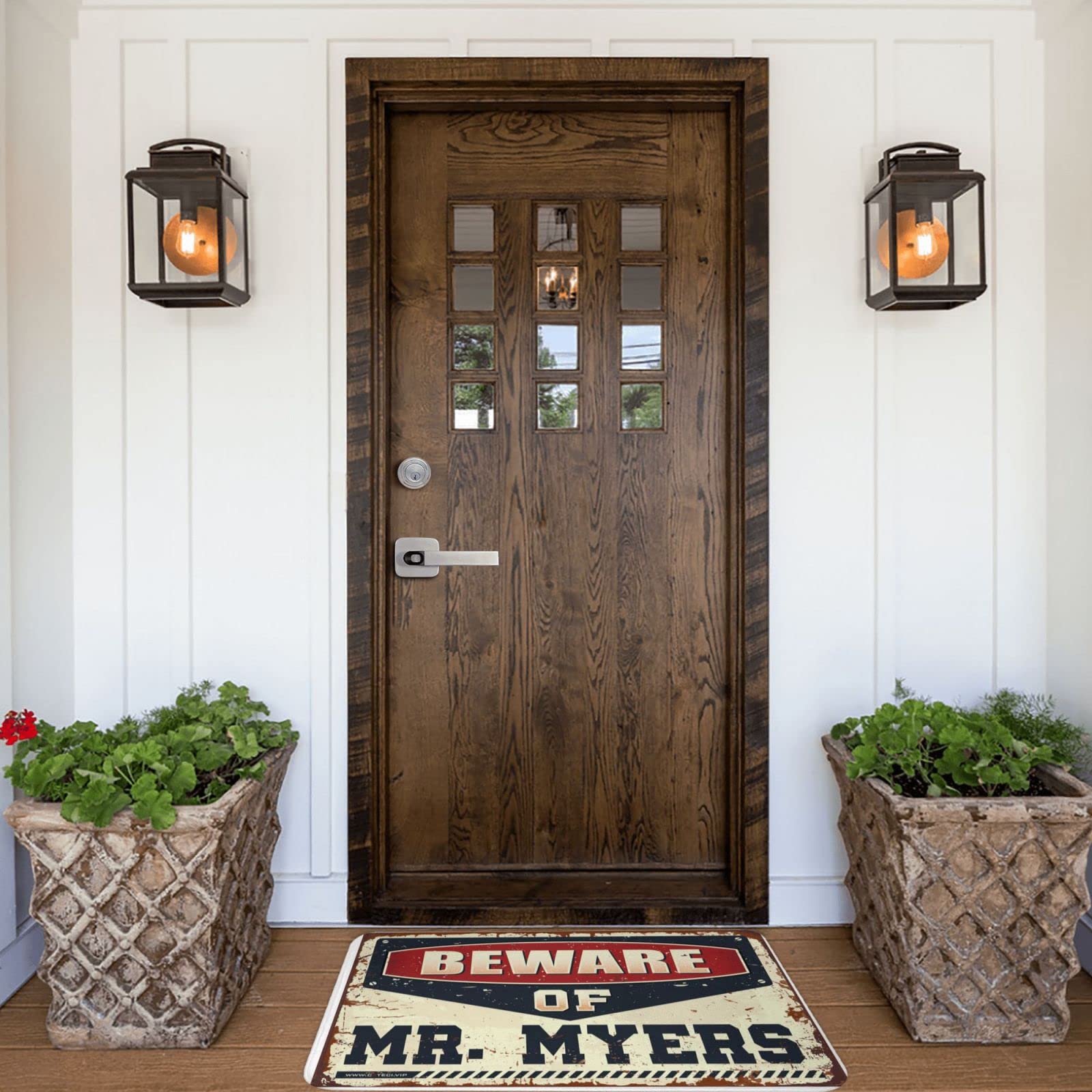 Rustic Bathroom Rug & Doormat - 50x80cm for Fall Decor & Patio
