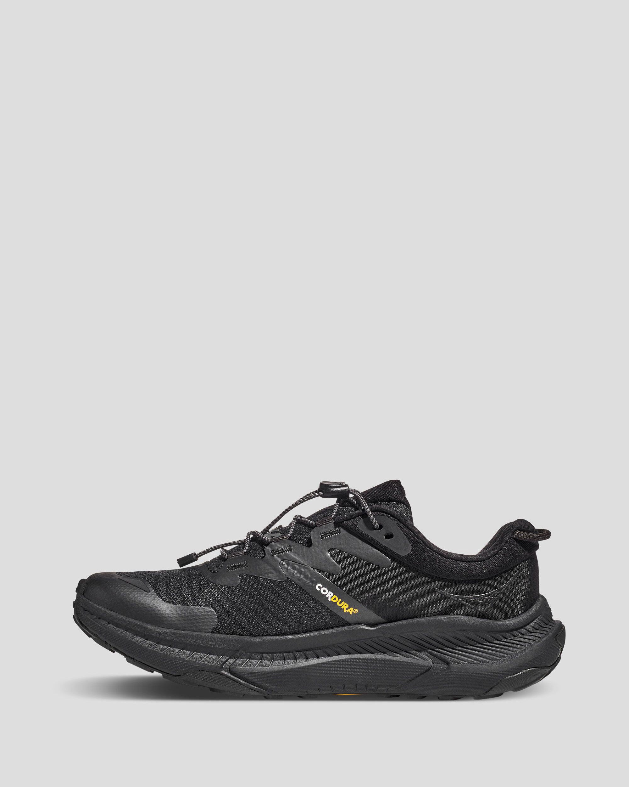 Hoka Transport Women's Walking Shoes - Black/Black | Comfortable & Supportive for Walking, Travel & Everyday Wear