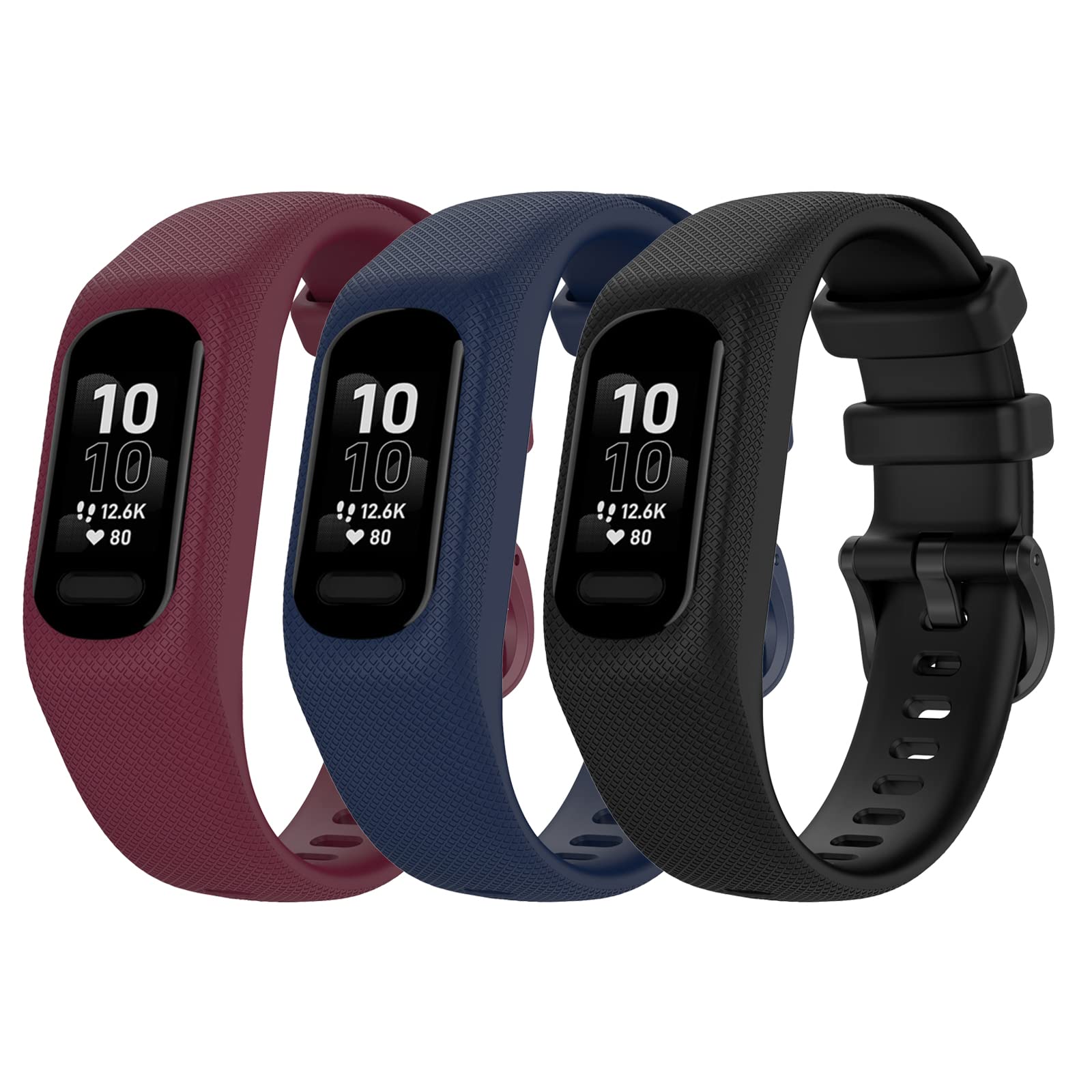 Premium Replacement Watch Bands Compatible with Garmin Vivosmart 5 - Durable Silicone Wristbands for Women & Men - Perfect for Fitness Tracking, Running & Everyday Wear