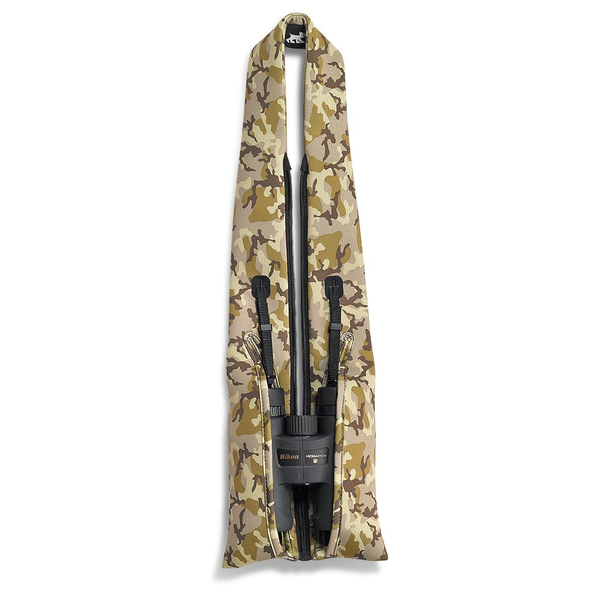 Miggo Strap and Wrap Binocular Case - Black | Waterproof Protective Cover for Hiking, Bird Watching & Outdoor Adventures