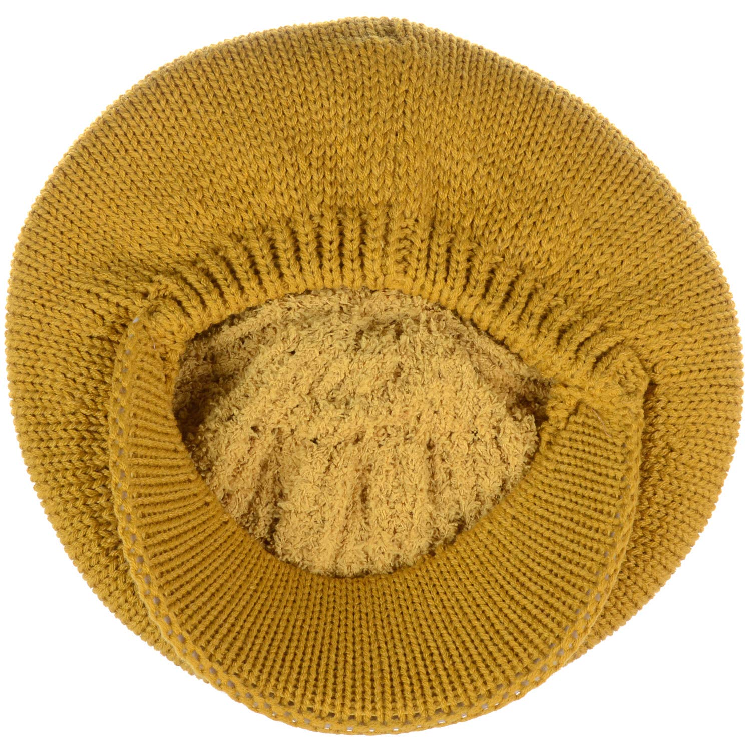 Women's Winter Visor Beanie Hat - Wool Blend Lined Crochet Knit Cap for Cold Weather - Perfect for Skiing, Snowboarding & Outdoor Activities