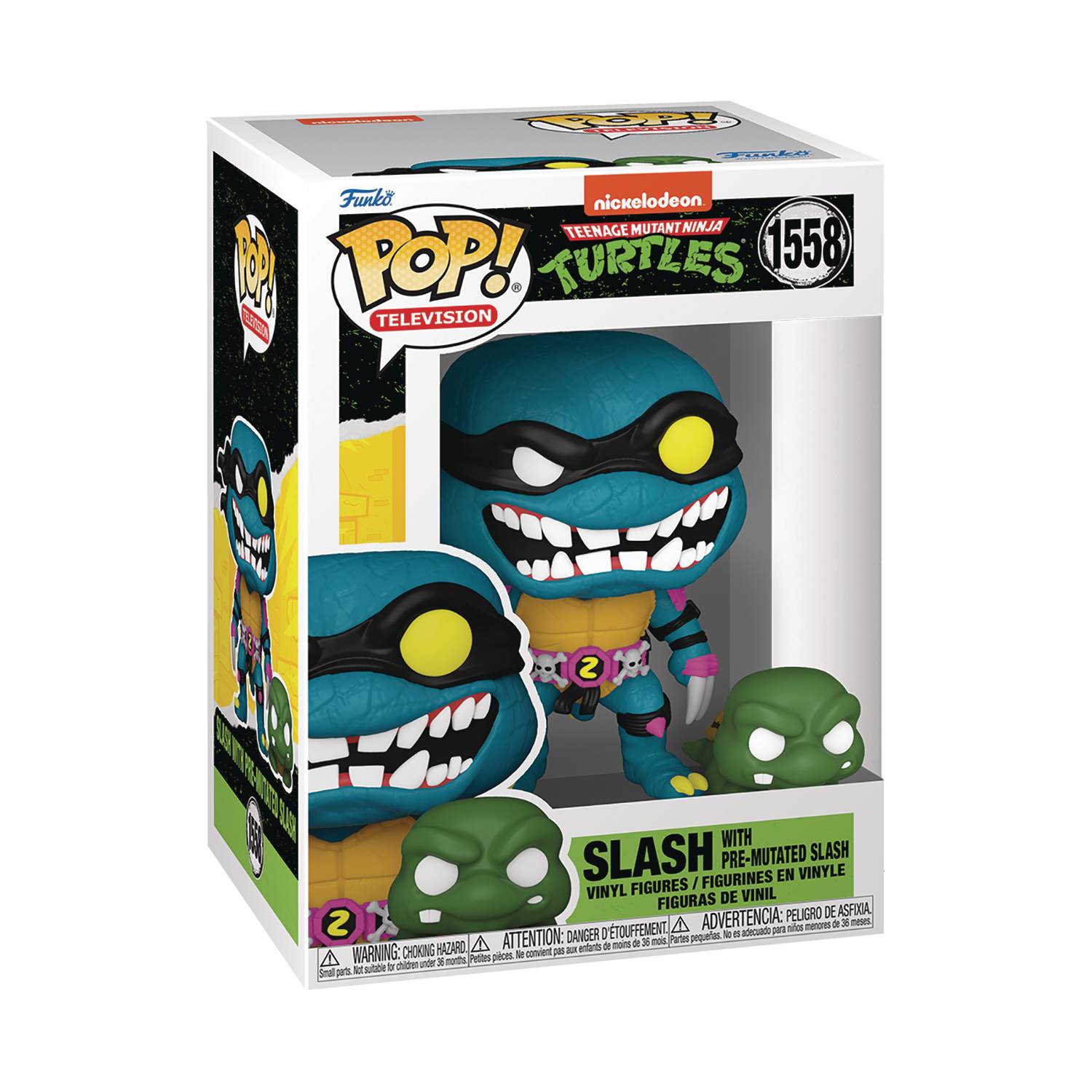 Teenage Mutant Ninja Turtles Action Figure - Pre-Mutated Slash with Mouser | Collectible TMNT Toy for Kids & Fans | Perfect for Play, Display & Gifts