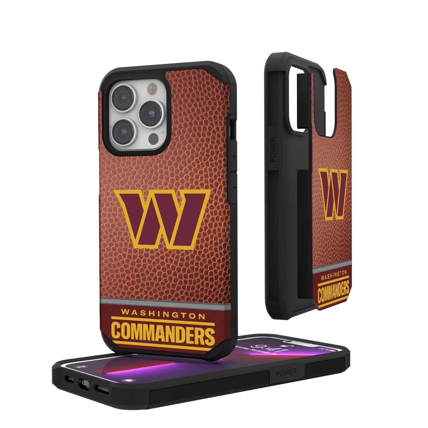 Washington Commanders iPhone Case - Rugged Football Wordmark Design - Durable Protection for iPhone 14/13/12/Pro/Max - Perfect for Game Day & Everyday Use