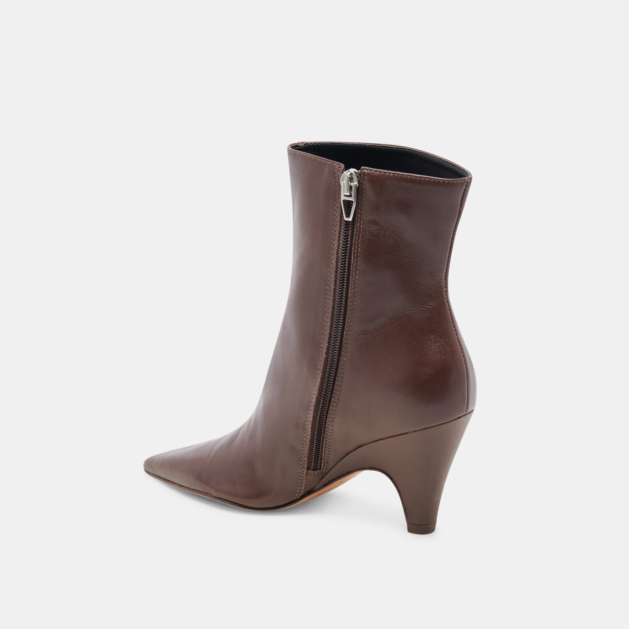 Premium Mahogany Leather Calico Booties for Women - Stylish & Comfortable Ankle Boots for Fall, Winter & Casual Outfits
