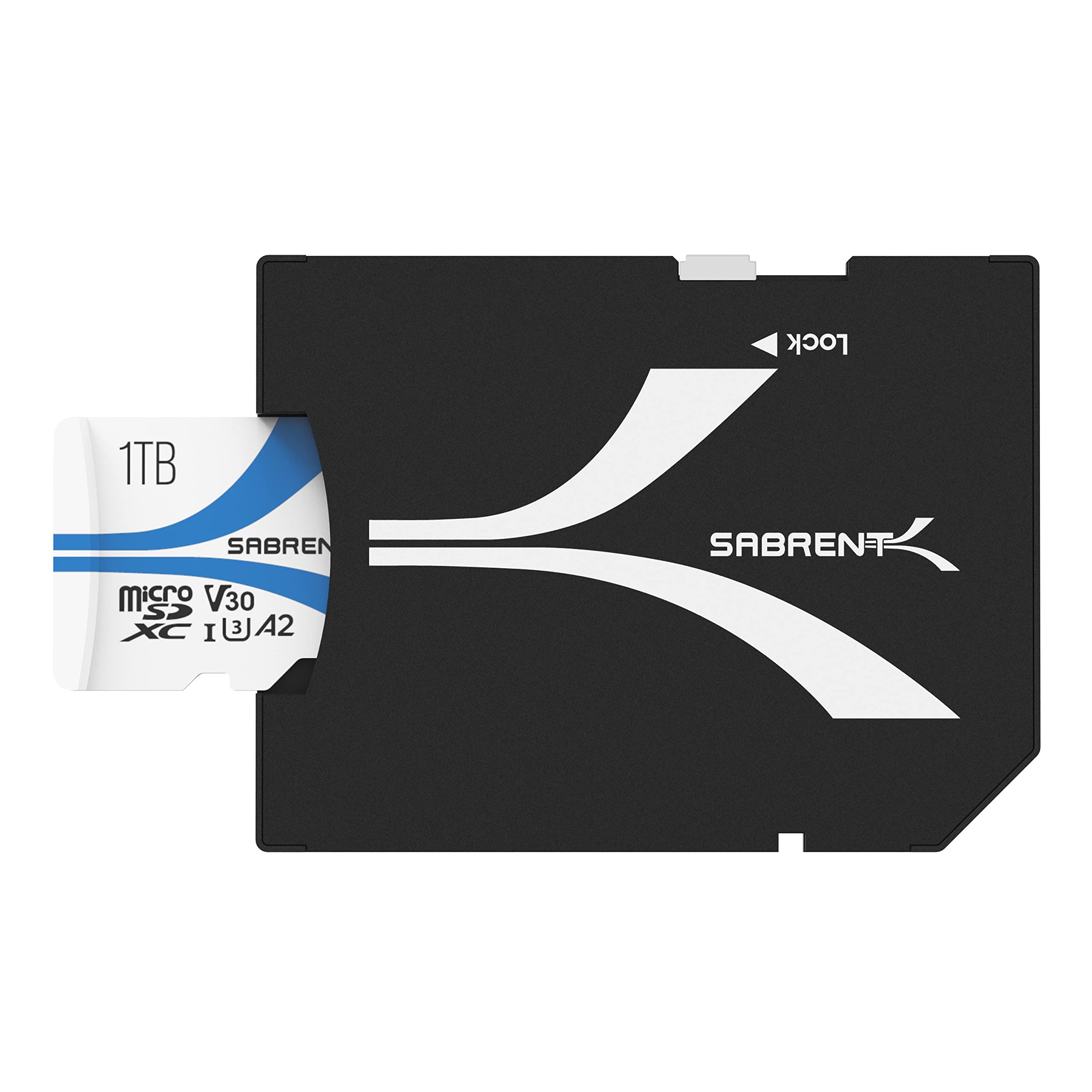 SABRENT 1TB Micro SDXC Card - UHS-I U3 V30 A2 Class 10 Memory Card - 100MB/s Read Speed for 4K & 8K Video - Perfect for DSLR Cameras, Drones, GoPro, Nintendo Switch, and Smartphones (SD-MQ30-1TB)