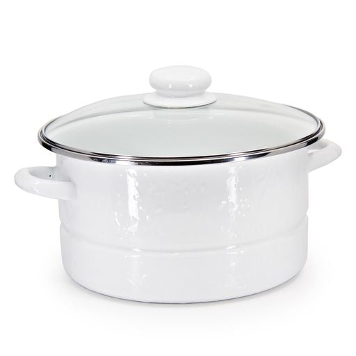 6 Quart Stainless Steel Stock Pot with Lid - Heavy Duty Cooking Pot for Soups, Stews, Pasta - Perfect for Home Kitchen & Restaurant Use