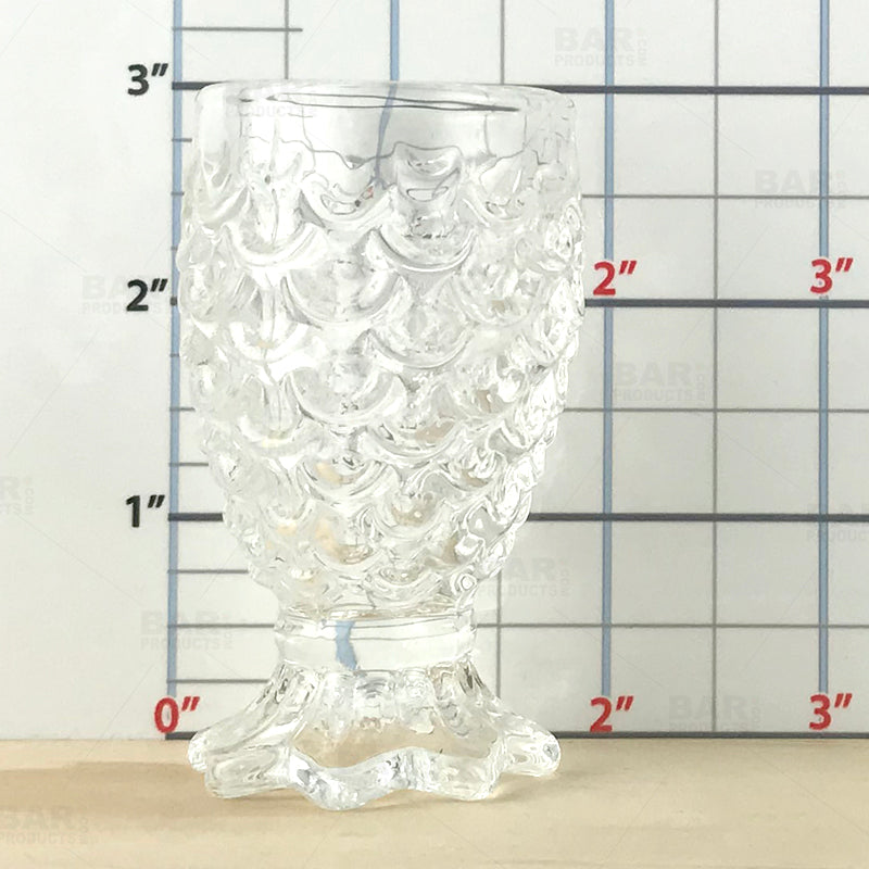 BarConic® 1 oz Pineapple Shot Glass - Fun Tropical Party Cups for Cocktails, Tequila & Liquor - Perfect for Luau, Beach & Summer Themed Parties
