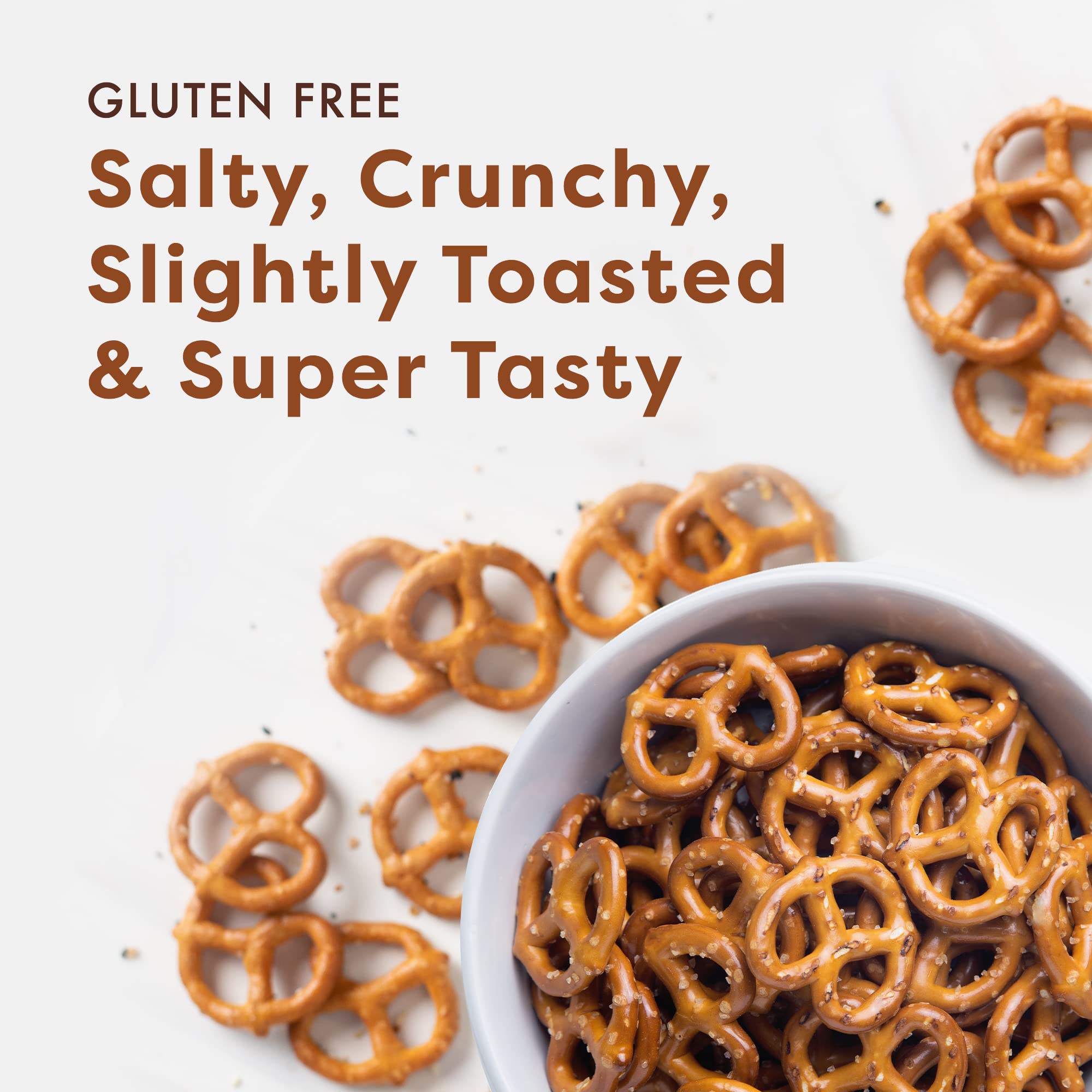 Glutino Gluten Free Pretzel Twists, Salted, 8 oz Bag – Crunchy Snack for Parties, School Lunches & Healthy On-the-Go Eating