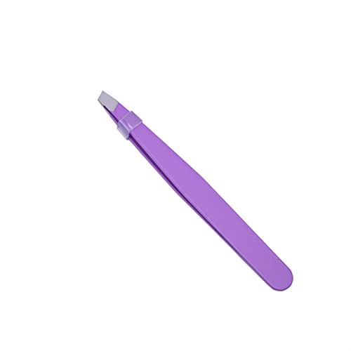 Colorful Eyebrow Tweezers for Hair Removal & Makeup - Purple