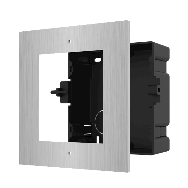 DS KD ACF1/S 1-Gang Stainless Steel Electrical In-Wall Mounting Frame – Ideal for Home, Office & Commercial Electrical Installations