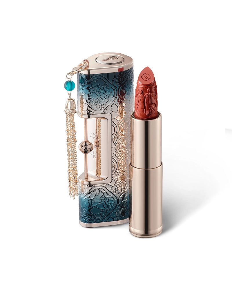 Blooming Rouge Love Lock Engraved Lipstick - Long Lasting Matte Finish, Vegan & Cruelty Free - Perfect for Valentine's Day Gifts, Date Nights & Special Occasions