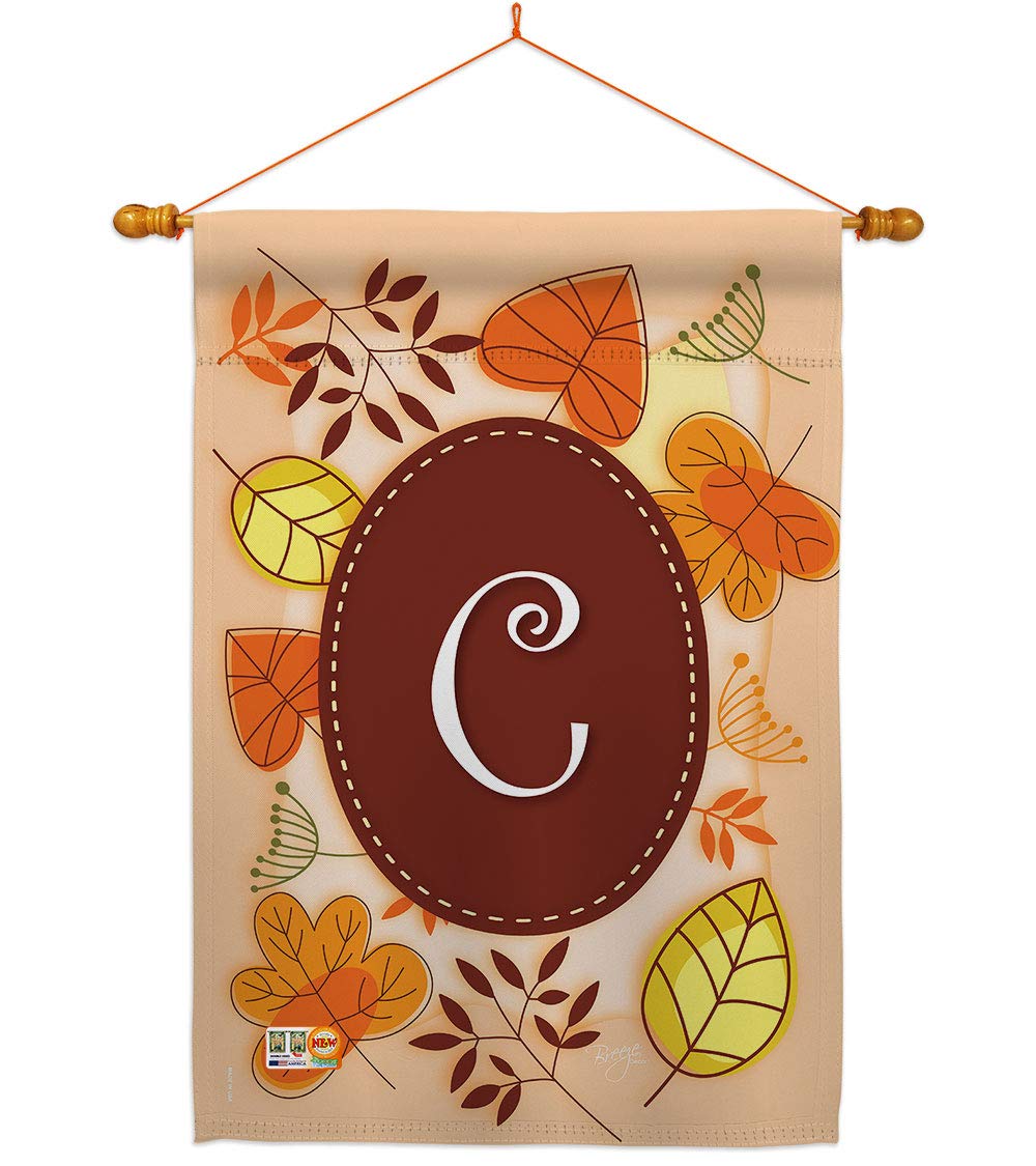 Autumn C Initial House Flag Set - 28