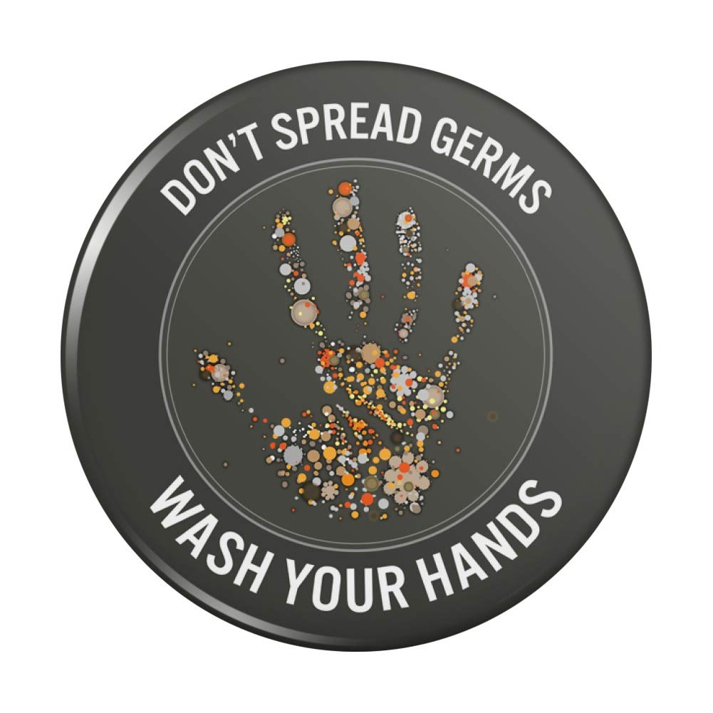 Anti-Germ Hand Washing Pinback Button - Promote Hygiene & Health Awareness - Perfect for Nurses, Teachers, Healthcare Workers