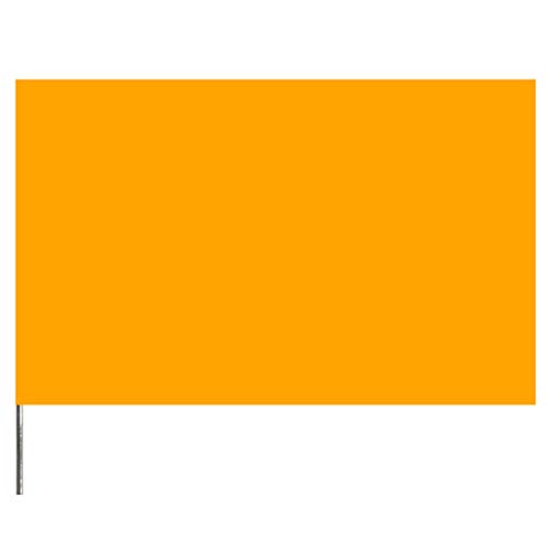 Presco Standard Marking Flags 21 Inch - 1000 Flags per Case (3 Cases) - High Visibility Orange Survey Flags for Construction, Landscaping & Utility Marking