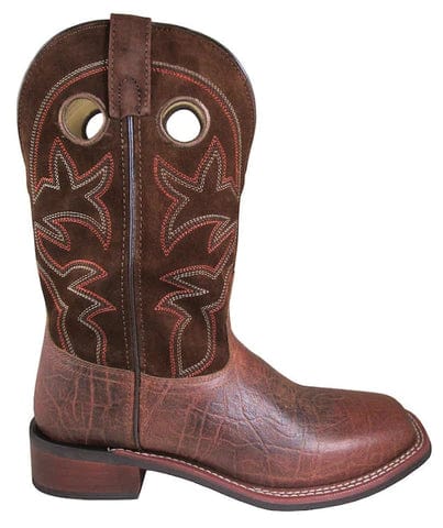 Men's SM Flint Brown Leather Boots - Durable & Stylish Work Boots for Outdoor, Hiking & Casual Wear