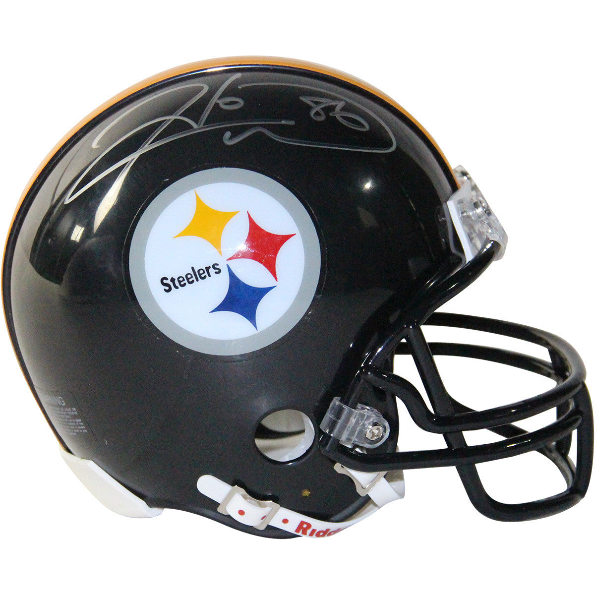 Hines Ward Pittsburgh Steelers Mini Helmet - Signed Autographed Collectible Football Display - Perfect for Sports Memorabilia Fans, Man Cave Decor, and Steelers Gifts