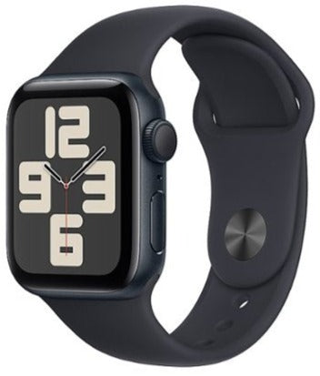 Apple Watch SE 2 (2023) 40mm GPS Smartwatch - Midnight Aluminum Case with Midnight Sport Band (M/S Size) | MR9X3LL/A | MR9X3CL/A | Fitness Tracker, Heart Rate Monitor, Water Resistant for Running, Swimming & Daily Use