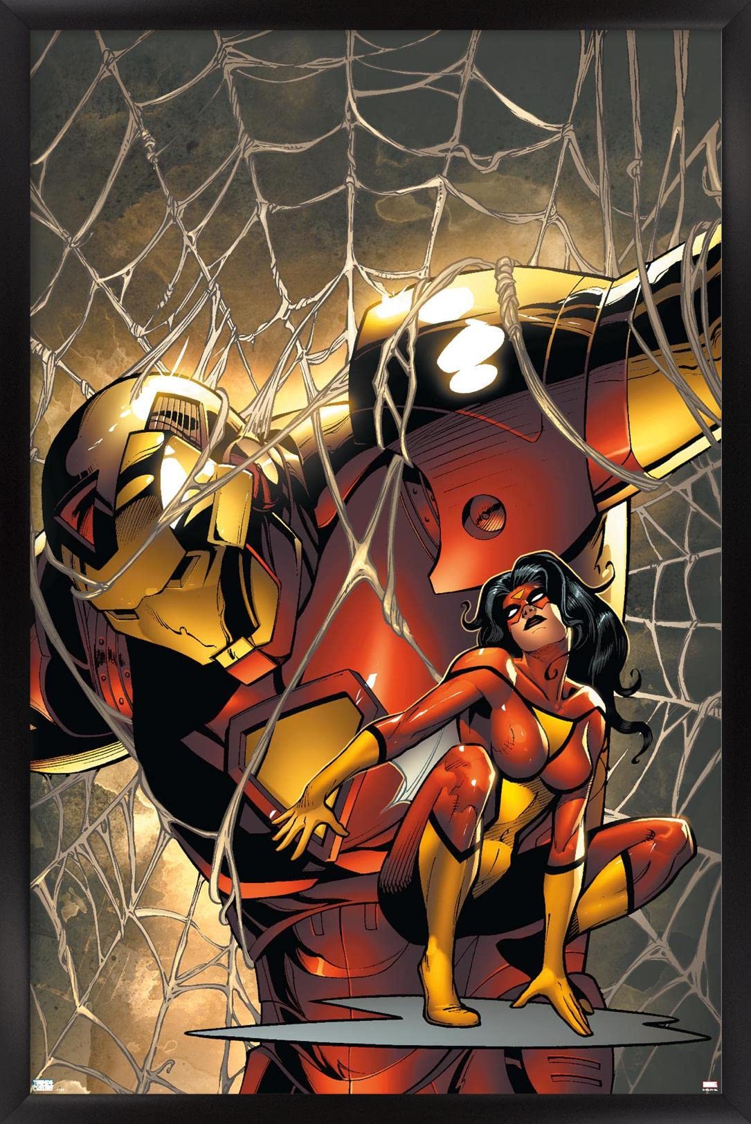 Marvel Comics Spider Woman & Iron Man #10 Wall Poster - 22.4