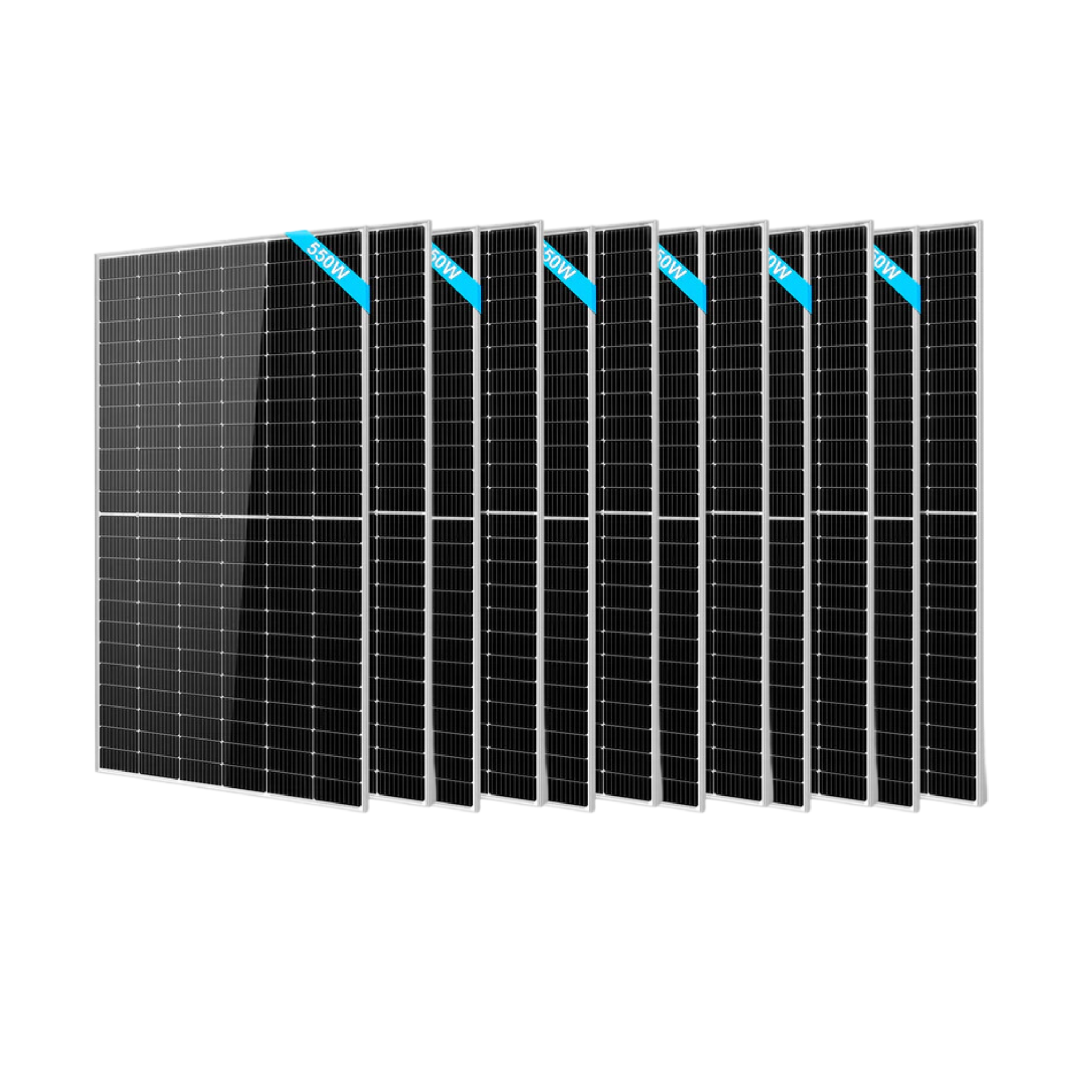 SunGoldPower 550W Monocrystalline PERC Solar Panel - High Efficiency 550 Watt Solar Module for Home, RV & Off-Grid Power | SG-550WM | Durable Weather-Resistant Design for Outdoor Energy Solutions