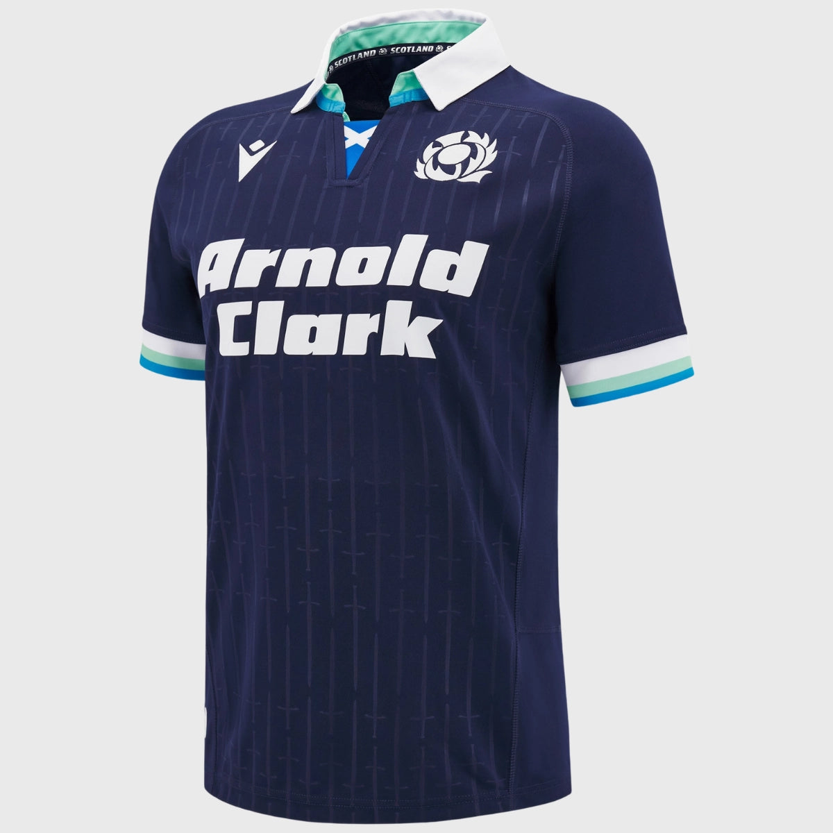 2024/25 Macron Scotland Kids Home Replica Rugby Jersey - Authentic Football Shirt for Young Fans | Perfect for Match Days & School Sports