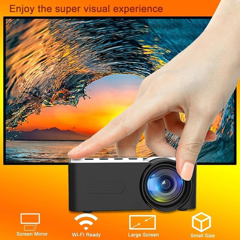 YT100 Mini HD Portable Smart Projector - 1080P Home Cinema, Outdoor Movie Night, Gaming & Travel Entertainment | 2023 New Model