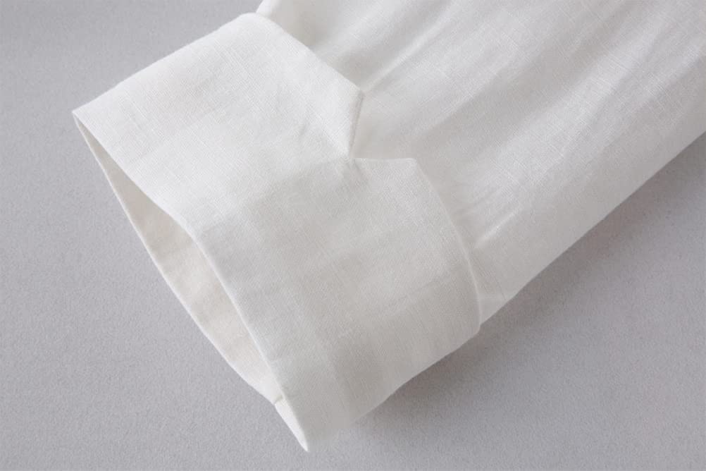 Women's Casual 3/4 Sleeve Cotton Linen Blazer - Open Front Lightweight Summer Jacket for Office, Travel & Outdoor Events
