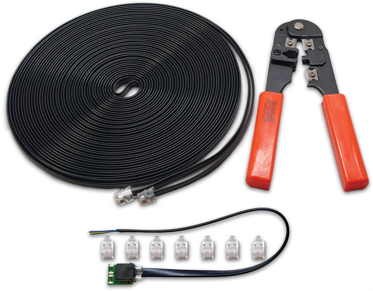 Digitrax LNCMK LocoNet Cable Maker Kit - DIY Model Railroad Cable Assembly Tool for Train Enthusiasts | Perfect for Layout Wiring & DCC System Installations