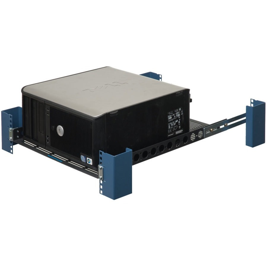 1U 28-Inch Universal Fixed Shelf - 150 lb Capacity for 4-Post & 2-Post Server Racks - Ideal for Data Center & Network Equipment Organization