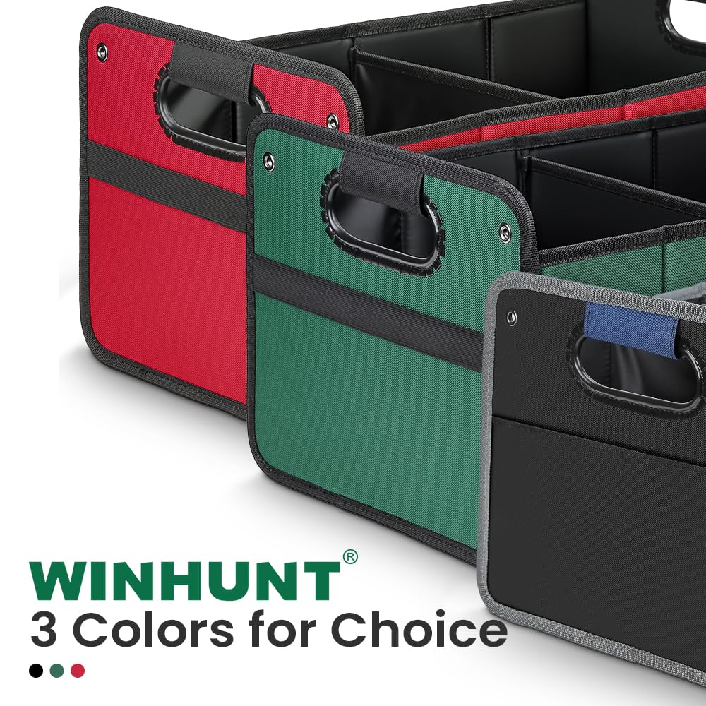 50L Waterproof Car Trunk Organizer with Reinforced Handles & Non-Slip Bottom - Durable Polyester Storage for SUV, Sedan, Truck, Minivan | Perfect for Road Trips, Grocery Shopping & Travel Accessories