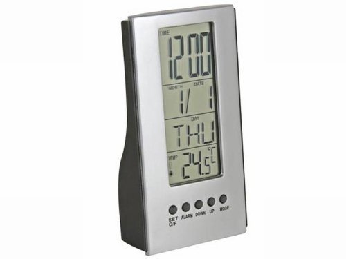 Velleman WT320N Digital Desktop Alarm Clock - 10 Pack - LED Display with Time, Date & Temperature - Perfect for Office, Home, Bedroom, and Classroom Use