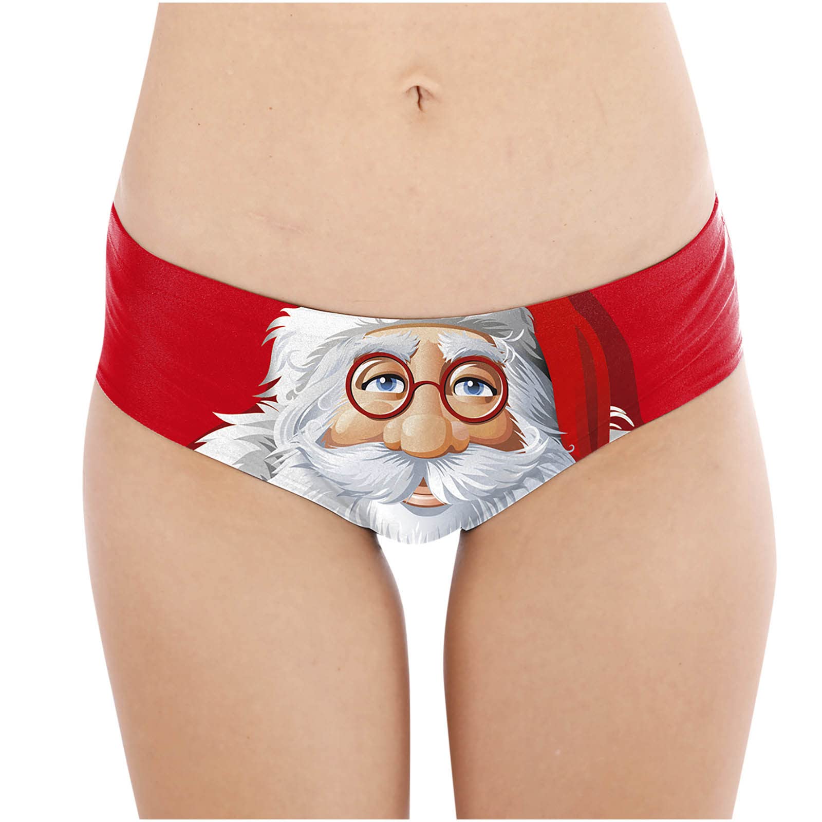 Sexy Christmas Printed Lingerie Panties for Women - Breathable Digital Briefs for Holiday Romance & Naughty Play - Perfect for Valentine's Day, Anniversary Gifts & Intimate Moments