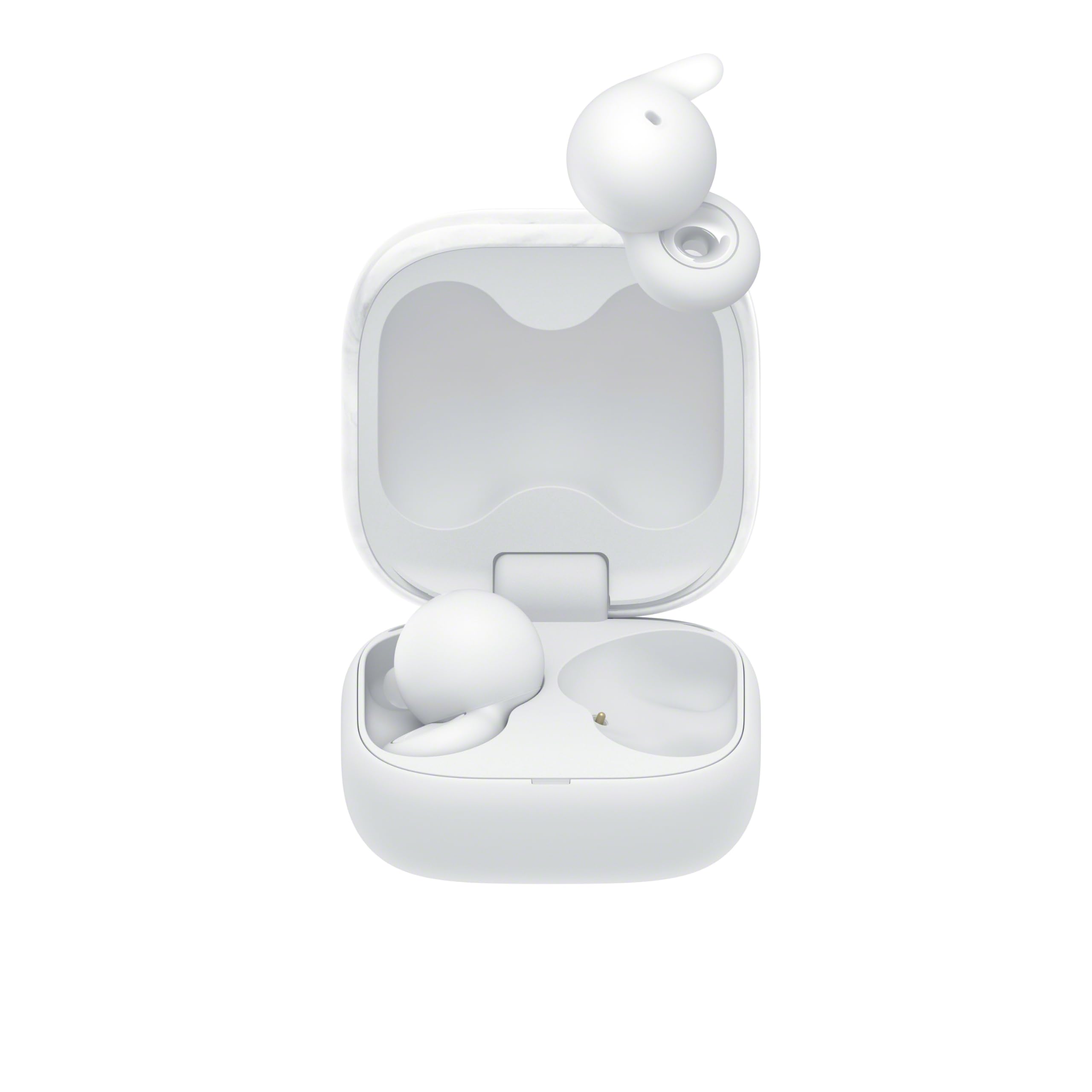 Sony LinkBuds Open Truly Wireless Earbuds - White | Open-Ring Design for Ambient Sound Awareness | New Air Fitting Supporters | Comfortable for All-Day Wear | Perfect for Running, Commuting & Office Use