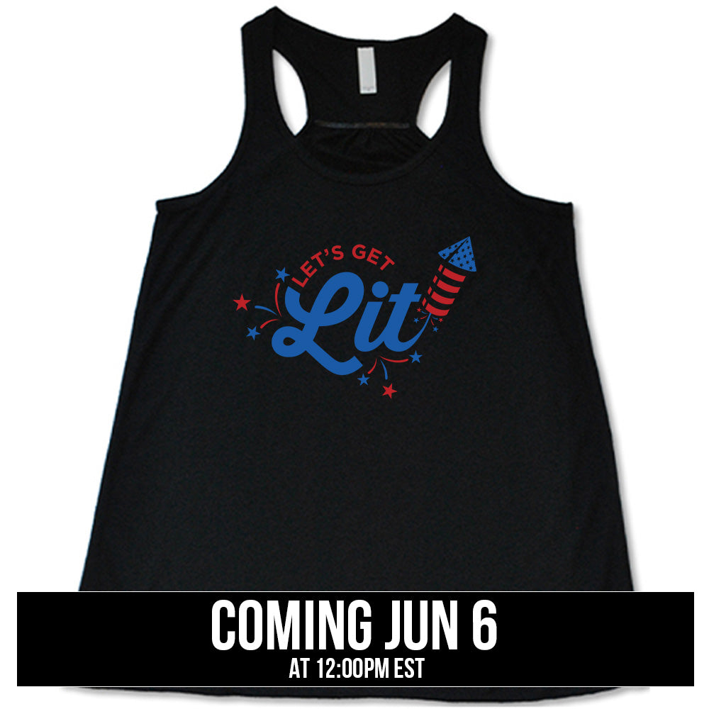 Let's Get Lit Shirt - Trendy Graphic Tee for Women & Men - Perfect for Parties, Concerts & Casual Wear
